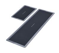 Set of 2 Non-Slip Kitchen Mats, Super Absorbent Rugs - Quick-Drying Kitchen Floor Mats - Water Absorbent Carpets for Home - Durable Washable Kitchen Runner Rugs for Comfort and Style (Grey)