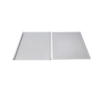 Set of 2 non-stick perforated baking pans for meat dessert oven tray for puff pastry and milfeille bakeware