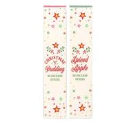 Set of 2 Nostalgic Christmas Incense Stick Packs - Spiced Apple & Christmas Pudding Fragrances for Holiday Décor