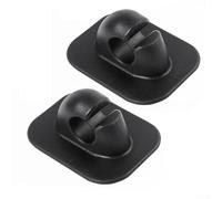 Set of 2 Oar Keeper Clips for Inflatable Boats Paddle Clips Prevent Loss When Not in Use (black)