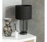 Set of 2 of Black Metal Table Lamps black