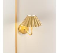 Avery Set of 2 Rechargeable Easy Fit Wall Light Fittings ValueLights Gold One Size