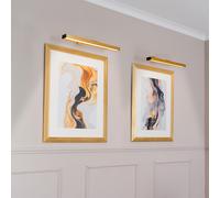 Set of 2 of Rechargeable Easy Fit Wall Lights Gold-Coloured