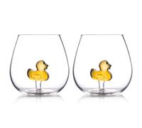 Set Of 2 Original Products Bar Bespoke Duck In A Glass 500Ml - Clear