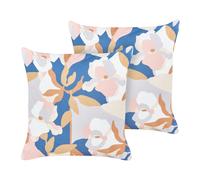Beliani Set of 2 Outdoor Cushions VEREZZI 45 x 45 cm Multicolour Floral Pattern, Multi