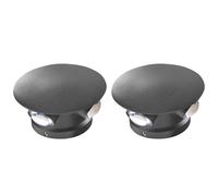 Beliani Set Of 2 Outdoor Led Wall Lights Maurice Black