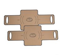 Set of 2 Oven Safe Silicone Bread Loaf Pan Liners with NonStick and Sling for Dough Transfer, Reusable Kitchen Bakeware Accessories (Gray)