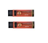Set of 2 Packs of Koh-I-Noor 6 Gioconda 5.6 mm Graphite Leads. 4865/6B