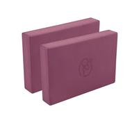 Set of 2 (Pair) Burgundy Red EVA Foam FULL Height Yoga Blocks | 5cm / 2 inch FULL Height | 305mm x 205mm x 50mm | YogaMad | Pair/set of 2 Yoga & Pilates Blocks