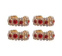 Set of 2 Pair of Bangle Design God Set for Ganesh/Laddu Gopal/Devi Maa/Radha Krishna Haar Sringar Deity jewellary for All God Statue Indian Traditional Janmashtmi Decorations(Size-0.5")(Red)