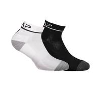 CMP - Running Sock Cotton Bipack, White black, 46/48