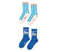 Set of 2 Pairs of Swan Socks Blue 2/4 years