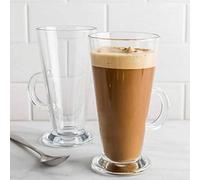 Set of 2 Pasabahce Colombian 55861 Tea Latte Glass with Handle - RAYANDIRECT