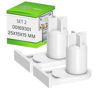 Set of 2 Pcs Integrated Fridge Freezer Door Hinges Sleeve - Original Code 00169301 169301 for Bosch for Siemens 5384490 for Miele - Warranty 5 Years - ONIX TECH