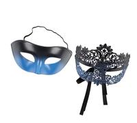 Set of 2 Perpetual Half Face Party Disguise Changeable Fit Gloves & Event Outfits Multi Color Pretend Disguise