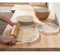 Set Of 2 Pie Crust Makers Plastic 14'' And 11'' Zip Roll Perfect Shape