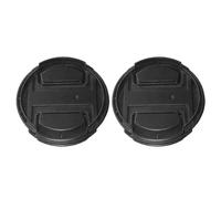 Set of 2 Piece Aesthetic 49mm Camera Lens Protector Minimalist Without Text Design Secure Inner Clip Anti Anti Scratch Lens Cover