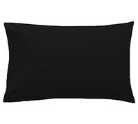 Set of 2 pillow cases (polyester) black