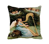 Set Of 2 Pillow Protector Christmas Angel A 1919 Wing Acting Angels Antique Bright Cherubs Bedbreathable Bed Pillow Cases Easier Care Pillowcase For Couch Bed