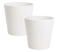Set of 2 Plant Pots ARMERIA 50 cm White