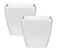 Set of 2 Plant Pots ASTRAS 42 cm Silver
