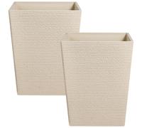 Set of 2 Plant Pots CYRODALIS 42 cm Beige