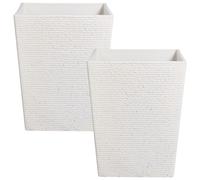 Set of 2 Plant Pots CYRODALIS 42 cm White