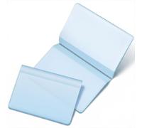 Set of 2 Plastic Credit Card Holder Wallet Photo Insert with 10 Page 20 Slots, Clear Card Wallet Inserts Protector for Medicare Social Security ID Photoy, Compatible with Bifold Wallets for Men Women