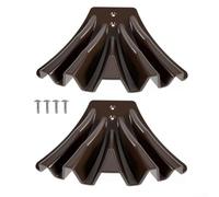 Set of 2 Plastic Gutter Downspout Diverters for Redirecting Rainwater, Fits 3x4 and 2x3 Downspouts, Supports Lawn and Foundation (white)