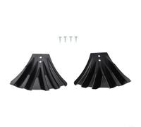 Set of 2 Plastic Gutter Downspout Diverters for Redirecting Rainwater, Fits 3x4 and 2x3 Downspouts, Supports Lawn and Foundation (black)