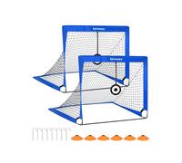 Set of 2 Pop-Up Soccer Goals, Blue