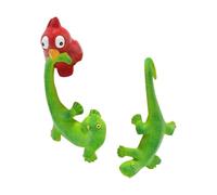 Set Of 2 Pot Huggers For Planters Resin Hanging Animal Figurines Planter Hanger Terrarium Edge Ornaments 12 Days of Christmas Towel (Green, 8.5x4.5x2.8cm)