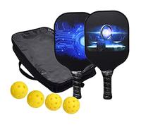 Set of 2 Professional Pickleball Paddles 4 Balls and Storage Bag for Player, racket, Type G