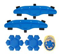 Set of 2 Protective Helmet, Sweatband and Top Padding, Hard Hat Accessories, Cooling, Suspension Sweatband, Replacement for Safety Helmet, Washable and Reusable Hard Hat Insert, Blue