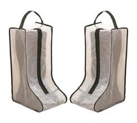 Set of 2 PVC Boot Bags Protector Shoes Bag Rubber Bag with Clear Viewing Panel High Storage Transparently Shoe Pouch