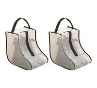 Set of 2 PVC Boot Bags Protector Shoes Bag Rubber Boot Bag with Clear Viewing Panel High Boot Storage