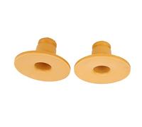 Set of 2 Rear Spring Bump Stops, PU Yellow, OEM 12802494, Replacement for Saab 9-3 2003-2015, Good Performance, Excellent Elasticity
