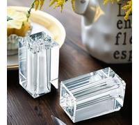 Set of 2 Refillable Seasoning Bottle Crystal Salt and Pepper Shakers Kitchen or Table Decor Salt Shaker Set