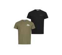 Set of 2 regular-fit T-shirts Lonsdale Blairmore Noir 2XL