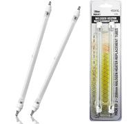 Set of 2 Replacement Halogen Heater Tubes - Element Tube Bulbs 400W 208Mm Quartz | Pack of 2, Emergency Tubes | Super Bright Bulb Tube | Durable & Long Lasting [Energy Class A]