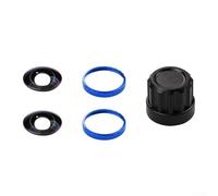 Set of 2 Replacement Lenses for Insta360 X5, HD Optical Glass Lenses with Aluminium Ring, Compact Carry Case for Black (Blue)