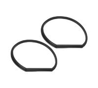 Set of 2 Replacement Seals for 18V Vacuum Cleaner, Compatible with PCL720 PBLSV716 PBLSV717, Dustbin Gasket Kit Restores Suction Power, Black Rubber Seals 4.33x4.33x0.39inch
