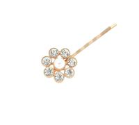 Set of 2 rhinestone hair clips, bobby pins, flower hairpin, glittering fashion, exquisite hair clips, rhinestone hair clips, jewellery for bride, headpiece women, ideal for all hair types, gold
