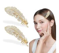 Set of 2 Rhinestone Hair Clips Metal Hair Clips with Rhinestones Shiny Hair Clip for Women