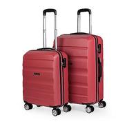 Set of 2 rigid travel suitcases 4 wheels trolley 55/67/77 cm abs. Resistant