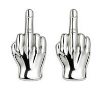 Set of 2 Rock 3D Novelty Novelty Pin Badge Men Brooch Gift Backpack Rebel Silver Fashion Accessory