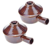 Set of 2 Roe & Moe Egg Cooker - Non-Stick, Ceramic Microwave Egg Poacher with Dome Chimney Lid- Savor the Joy of Culinary Adventures, from Poached Eggs to Delicious Soups with our Microwave Steamer