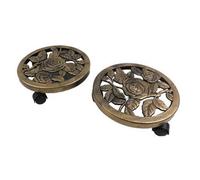 Set Of 2 Rolling Plant Trolleys For Easy Plant Movement