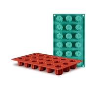 Set of 2 Round Cylinder Silicone Mould, 18 Cavity Non-stick Canelé Mould Baking Tin Canneles Cake Pan Diy Soap Mold Cupcake Silicone Mold Baking Tray