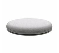 Set of 2 Round Kitchen Chair Cushions, 40 cm Thick, Removable & Washable Covers, Light Gray, Soft Seat Pads for Dining Room, Comfortable Cushioning for Home Decor